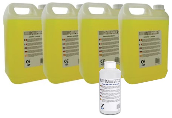 Conjunto de 4 Liquido de Fumos (5L) + Liquido Limpeza