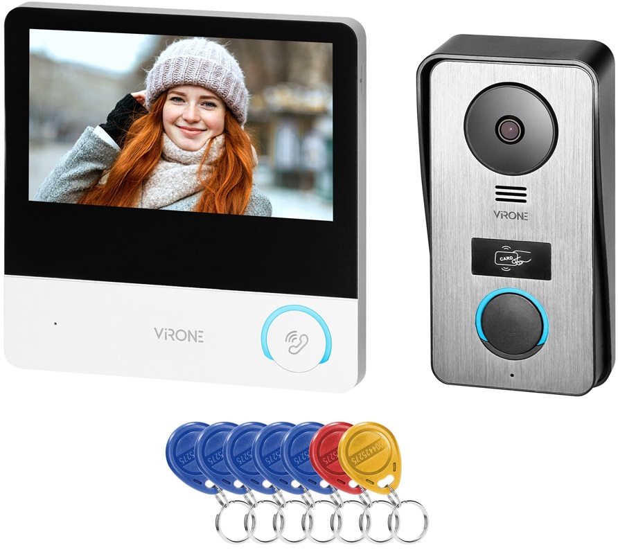 Video Porteiro 7 Full HD c/ Leitor RFID - VIRONE