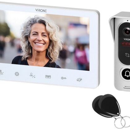 Video Porteiro Angu LCD 7 Full HD Wi-Fi c/ Leitor RFID - VIRONE