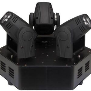 Moving Head Triplo 3x LED 10W Branco DMX (TRIMO 310) - HQ POWER