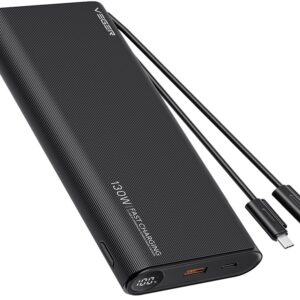 PowerBank 25000mAh 2x USB-C / USB-A / Lightning c/ Cabo USB-C (Preto) - VEGER