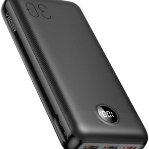 PowerBank 30000mAh 3x USB-A / USB-C / Micro-USB (Preto) - VEGER