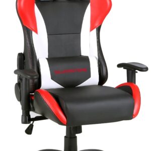 Cadeira Gaming SILVERSTONE (Preto/Vermelho/Branco) - VARR