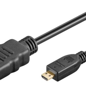 Cabo Micro HDMI - HDMI V1.4 Dourado (3 mts) - GOOBAY