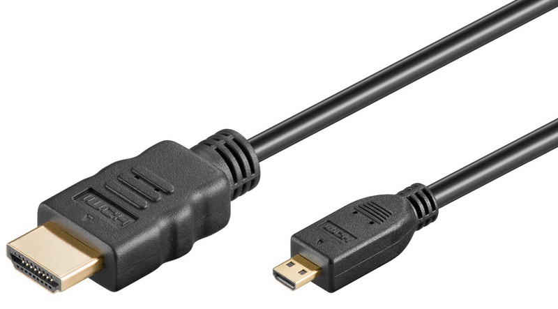 Cabo Micro HDMI - HDMI V1.4 Dourado (3 mts) - GOOBAY