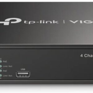 Gravador NVR 4 Canais IP PoE+ (Preto) - TP-LINK