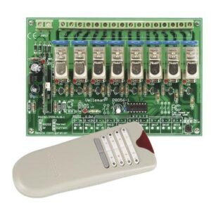 M?dulo Sistema de Controlo Remoto RF de 8 Canais - VELLEMAN
