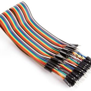 Conjunto de 40 Fios JUMPER NSR Macho-Macho (30cm) - WHADDA WPA413