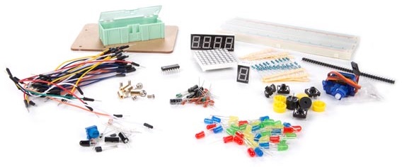 Kit Iniciação Arduino c/ Componentes Electrónicos - WHADDA WPK503