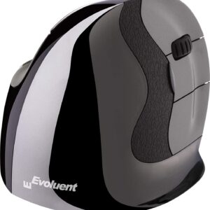 Rato Vertical Wireless Laser VMDMW (Preto/Cinza) - EVOLUENT