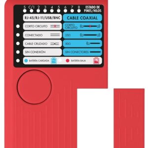Testador de Rede RJ10, RJ11, RJ12, RJ45 e BNC - NIMO