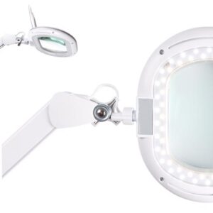 Candeeiro Bancada 60x LEDs c/ Lupa 5 Dioptrias Branco 3500 a 6500K Regulável - VELLEMAN
