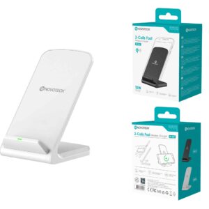Carregador Sem Fio Negro W-007 - 15W, Qi Wireless