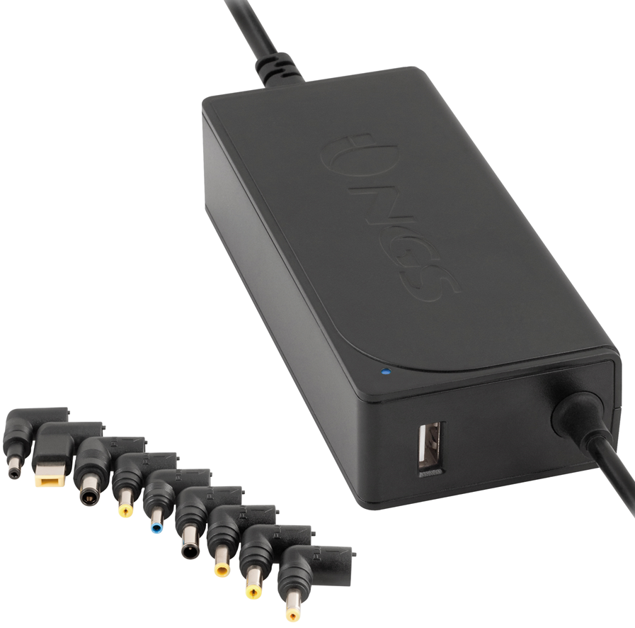 Carregador Automático 70W c/ Adaptadores (Preto) - NGS