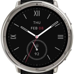 Smartwatch Amazfit Active 2 Round 44mm (Black Leather)