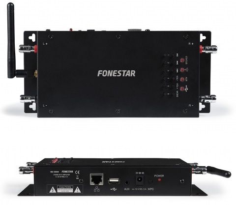 Amplificador de Zonas Controlado por App Wi-Fi Stéreo 2x 20W RMS - FONESTAR
