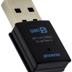 Pen USB Nano Bluetooth Wi-Fi Dual Band 650Mps (Preto) - PHOENIX
