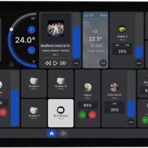 Ecr? Touch 10.1 p/ Controlo c/ Rel? 1500W + Wi-Fi 6/BT 5.4 (Preto) - Shelly Wall Display XL