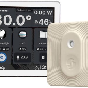Painel T?til 4 Wi-Fi/Bluetooth p/ Parede + Sensor de Humidade e Temperatura (Marfim) - SHELLY
