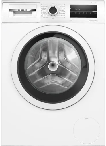 Máquina de Lavar Roupa Serie 4 Carga Frontal 8kg 1400 RPM (Branco) - BOSCH