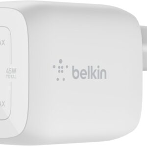 Carregador Duplo BoostCharge Pro USB-C 45W (Branco) - BELKIN