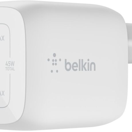 Carregador Duplo BoostCharge Pro USB-C 45W (Branco) - BELKIN
