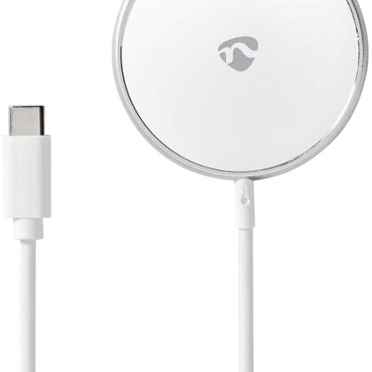 Base de Carregamento s/Fios Carregamento Rápido 15W (Alumínio/Branco) - NEDIS