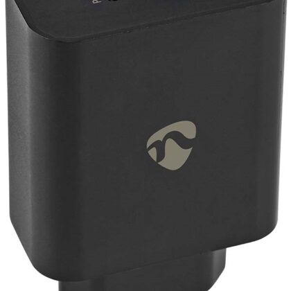 Carregador Universal Duplo USB - (1x USB-C + 1x USB-A Carregamento Rápido 65W (Preto) - NEDIS