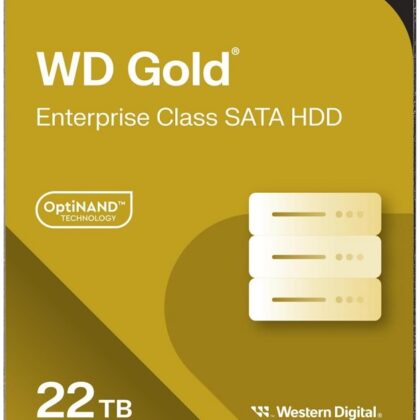 Disco Rígido Gold 3.5 Enterprise Class 22TB 7200RPM 512MB Serial ATA III - WESTERN DIGITAL