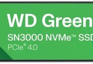 SSD M.2 2280 WD Green SN3000 500GB QLC 3D NAND NVMe PCIe Gen 4.0x4 - WESTERN DIGITAL