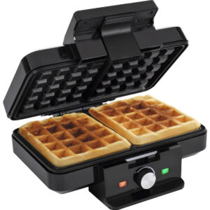 Máquina de Waffles 22x13cm 1000W (Preto) - TRISTAR