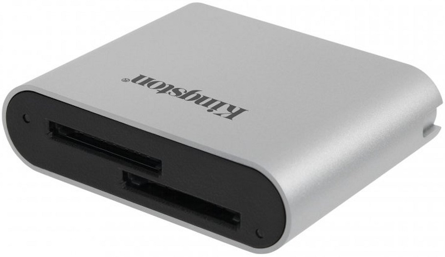 Leitor de Cartões Workflow SD Reader USB 3.2 Gen 1 (Preto/Prateado) - KINGSTON