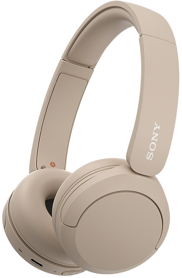 Auscultadores Bluetooth WH-CH520 (Creme) - SONY