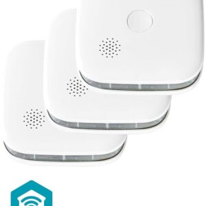 Pack 3x Detectores de Fumo SmartLife Wi-Fi / Bluetooth - NEDIS