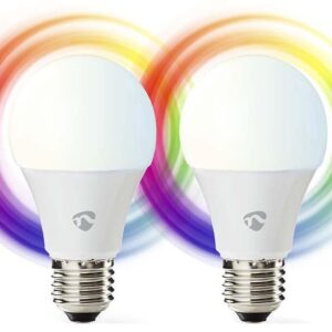 Pack 2x L?mpadas LED SmartLife Wi-Fi E27 9W RGB+2700K 806Lm - NEDIS