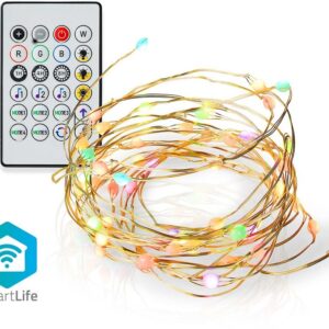 Cortina LEDs Decoração Natal SmartLife Wi-Fi Android / iOS IP20 400Lm (5 mts) - NEDIS