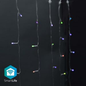 Cortina 180 LEDs Decora??o Natal RGB SmartLife Wi-Fi (3 x 3 mts) - NEDIS