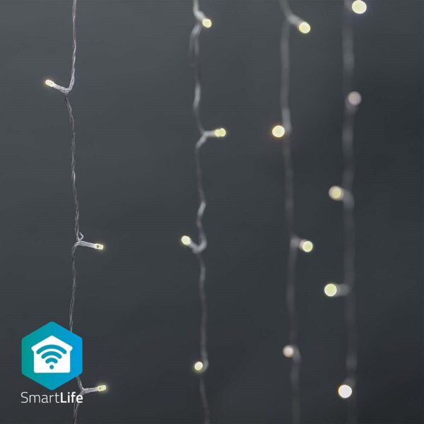 Cortina 200 LEDs Decoração Natal 2700~6500K SmartLife Wi-Fi (3 x 3 mts) - NEDIS
