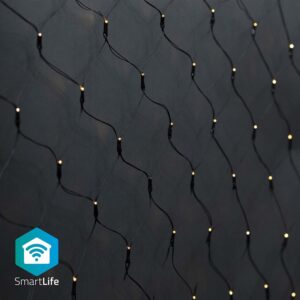 Ilumina??o Decorativa Rede Natal 400 LED?s Branco Q. 3000K SmartLife Wi-Fi (3 x 3 mts) - NEDIS