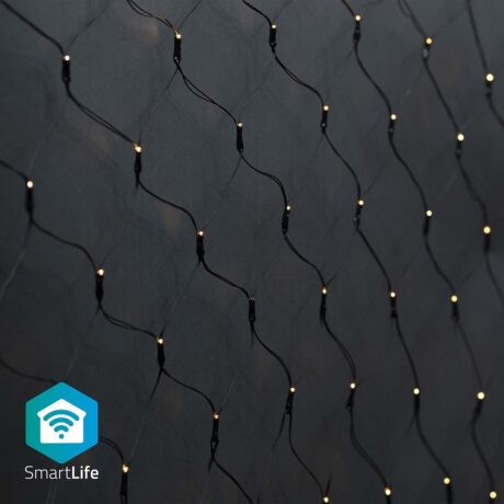Iluminação Decorativa Rede Natal 400 LED´s Branco Q. 3000K SmartLife Wi-Fi (3 x 3 mts) - NEDIS