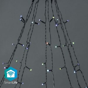 Serie Natal p/ Árvore 180 LEDs RGB SmartLife Wi-Fi (10 x 2 mts) - NEDIS