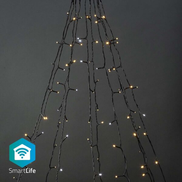 Serie Natal p/ Árvore 200 LEDs 2500~9000K SmartLife Wi-Fi (10 x 2 mts) - NEDIS