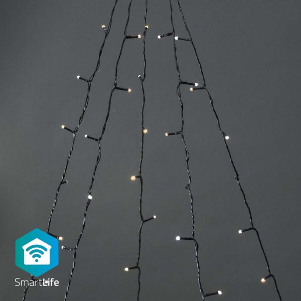 Serie Natal p/ Árvore 200 LEDs 2500~9000K SmartLife Wi-Fi (5 x 4 mts) - NEDIS