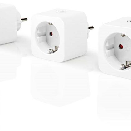 Pack 3x Tomadas Inteligentes Wi-Fi 3680W SmartLife c/ Medidor de Consumo - NEDIS