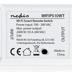 Disjuntor Interruptor Inteligente c/ Wi-Fi 10A - NEDIS