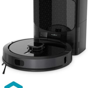 Aspirador Robot Vacuum Cleaner SmartLife Wi-Fi + Esta??o de Esvaziamento (Preto) - NEDIS
