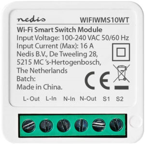 Módulo Interruptor SmartLife Wi-Fi 3680W (Branco) - NEDIS