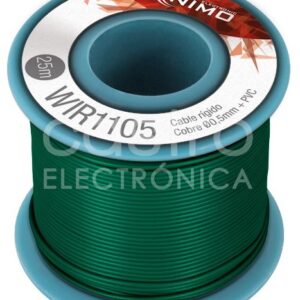 Bobine Fio Rigido Cobre 0,5mm (Verde) p/ Montagens – 25 mts