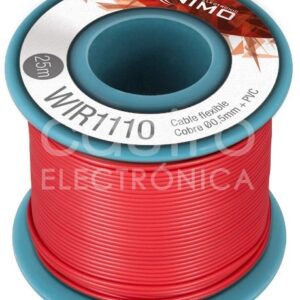 Bobine Fio Flexivel Cobre 0,5mm (Vermelho) p/ Montagens - 25 mts