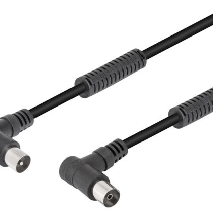 Cabo RF 90º c/ Filtros (1,5 mts) - Preto